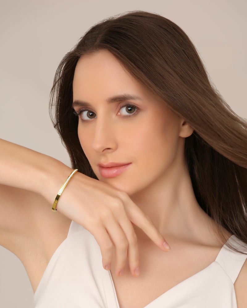 TAAHIRA Zircon Inlaid Bracelet - Image 4